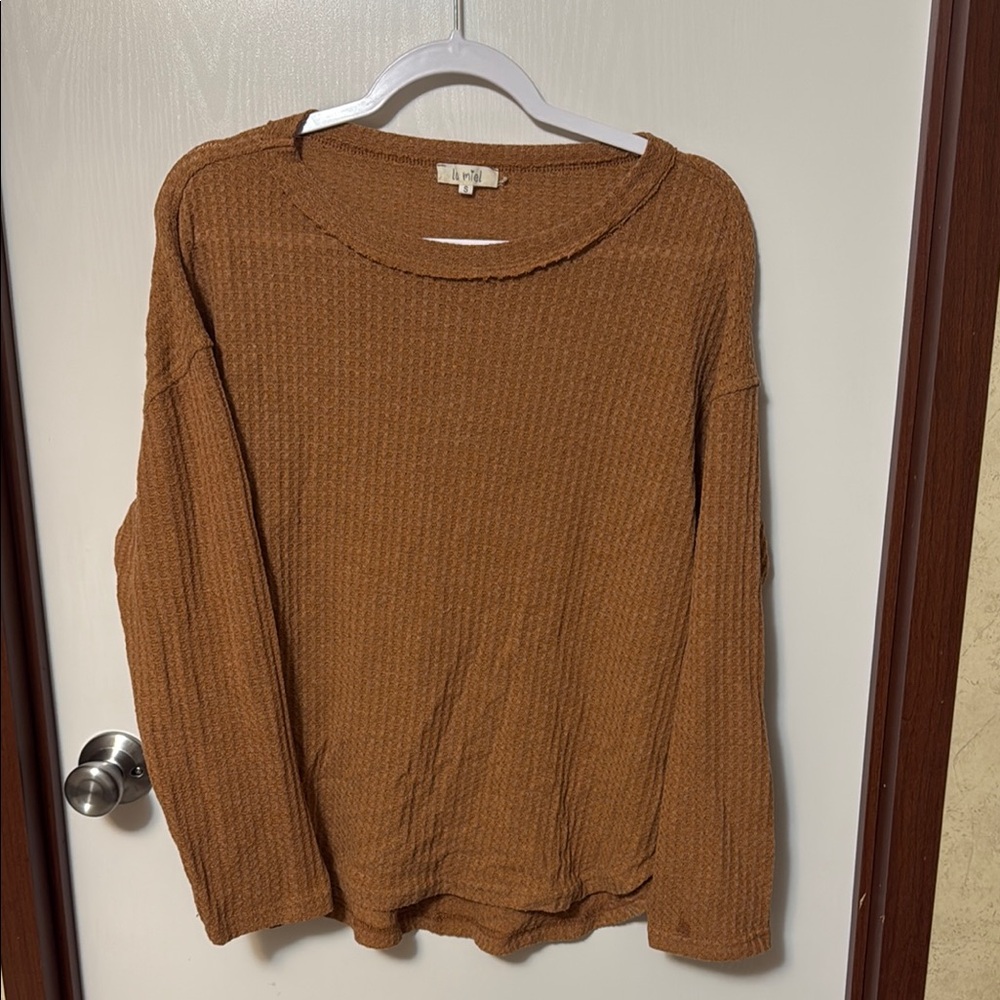 La Miel Women's Brown Sweater Size S